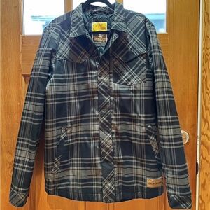 Dakine Gray Plaid Shirt Jacket